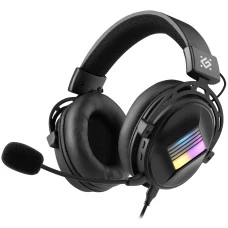 Гарн полн ПК Defender игр Flux черный, RGB, провод 2 м