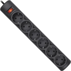 Сетевой фильтр Defender DFS 155 5 m, ч, 6 роз (99496)