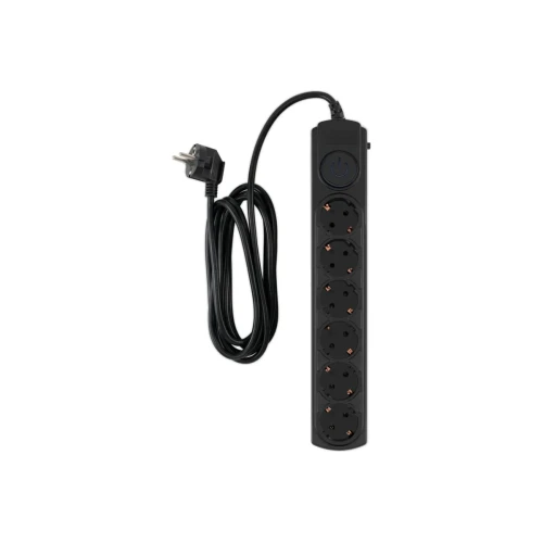 Сетевой фильтр Ippon BK-6-EU-3-10-B 3м (6 розеток) черный (коробка)