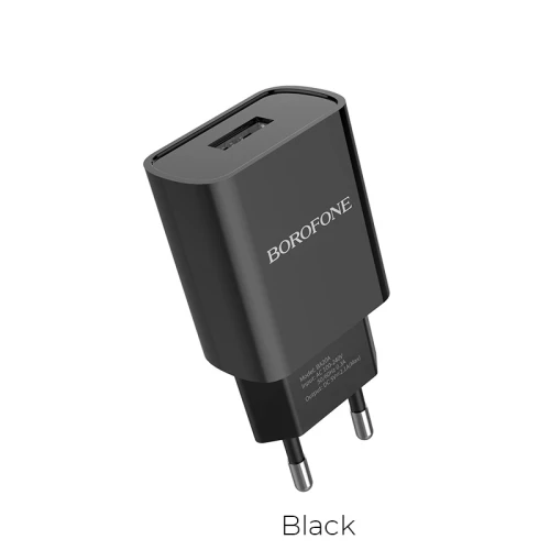 СЗУ Borofone BA20A 1USB 2.1A black СЗУ Borofone BA20A 1USB 2.1A black