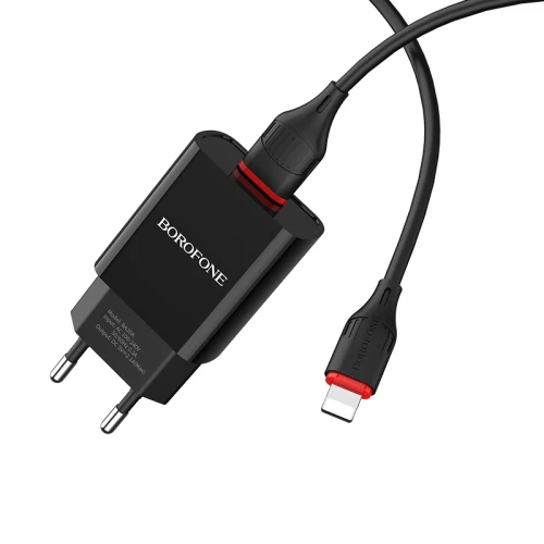 СЗУ Borofone BA20A Lightning 2.1A black