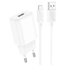 СЗУ Hoco C134A 1USB 12W+Micro white