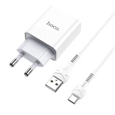 СЗУ Hoco C81A 1USB Type-C white