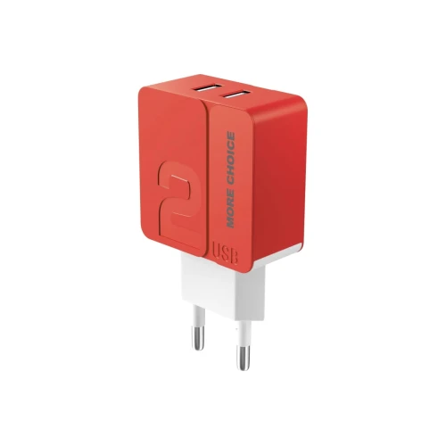 СЗУ More choice NC46 2USB 2.4A red СЗУ More choice NC46 2USB 2.4A red