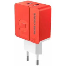 СЗУ More choice NC46a 2USB+Type-C 2.4A 1m red