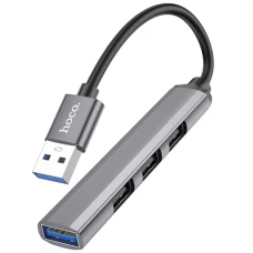 USB Hub Hoco HB26 1USB+Type-C+3USB 2.0 grey