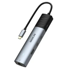 USB Hub Mokin 7 в 1 MOUC0119, USB C to HDMI, USB C3.0, 2USB A 3.0, SD/TF, PD