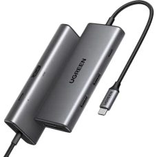 USB Hub Ugreen CM498 Revodok Pro 7-in-1 4K@30Hz серый(15531)