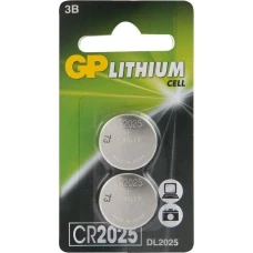 Эл пит GP Lithium CR2025 блистер GP CR2025E-7CR2 (2шт)