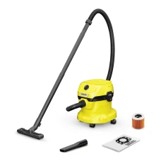 Строительный пылесос Karcher WD 2 Plus V-12/4/18 1000Вт (уборка: сухая/сбор воды) желтый 1.628-000.0