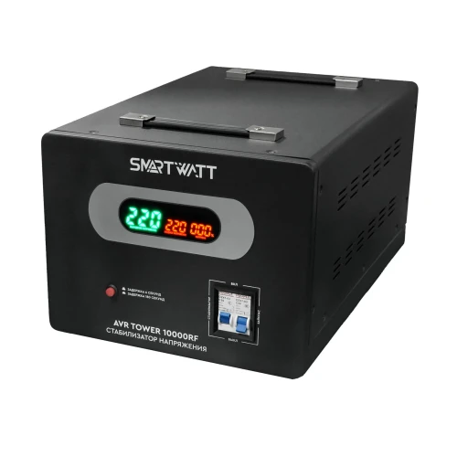 Стабилизатор напряжения Smartwatt AVR Tower 10000RF 10000ВА черный 4512020370003 Стабилизатор напряжения Smartwatt AVR Tower 10000RF 10000ВА черный 4512020370003