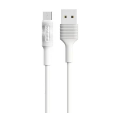Кабель Borofone BX1 Micro 1m white
