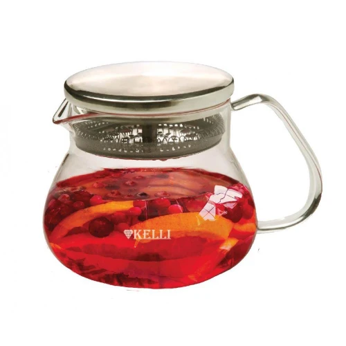 Заварочный чайник Kelli KL-3228 жаропрочный 800мл Заварочный чайник Kelli KL-3228 жаропрочный 800мл