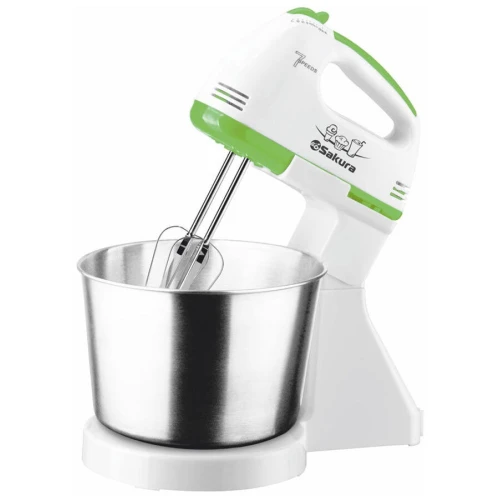 Миксер с чашей Sakura SA-6313CSGR (250Вт) Миксер с чашей Sakura SA-6313CSGR (250Вт)