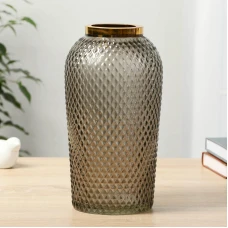 Ваза «Киркинес» дымка Глория 26×13см 4987312