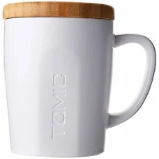 Керамич. кружка с бамбук. крышкой Xiaomi TomicCeramic Cup With Bamboo Cover TC1316U white			