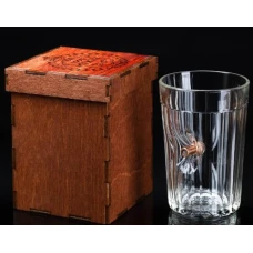 Стакан «Непробиваемый.100%» граненый с пулей 250мл