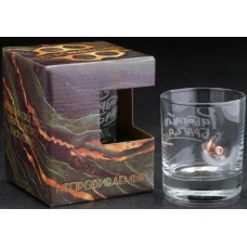 Стакан для виски «Непробиваемый.Работайте братья» с пулей 250мл