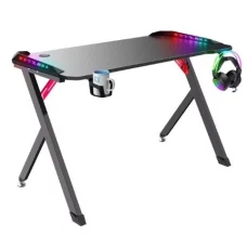 Игровой стол Defender Spirit RGB, подвес кружки+гарн, ч (64389)
