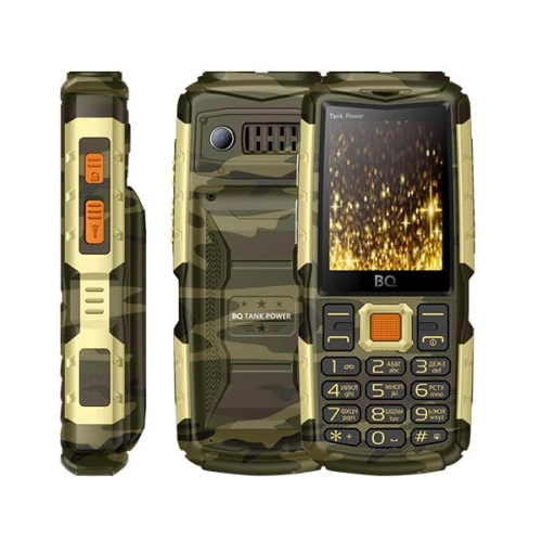 Моб. телефон BQ 2430 Tank Power Camouflage-Gold