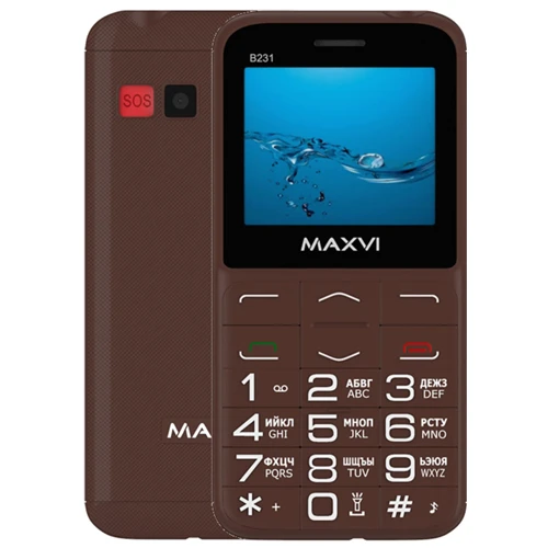 Моб.телефон Maxvi B231 Brown Моб.телефон Maxvi B231 Brown