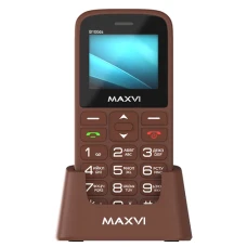 Моб.телефон Maxvi B100ds Brown