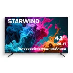 Телевизор StarWind SW-LED43UG403 черный (YaOS) уценка