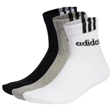 Носки Adidas Stripes Linear Half-Crew Cushioned 3P (Размер L/42-44)