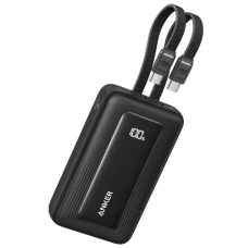 АКБ POWER Bank Anker Zolo 10K Mah 35W Built-In Dual USB-C Cable A1680H12 черный