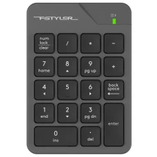 Числовой блок A4Tech FGK21C серый USB беспр. slim для ноут.