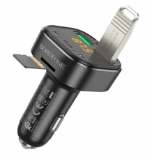FM-модулятор Borofone BC43 2USB QC3.0 18W(Black)
