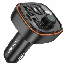 FM-модулятор Borofone BC59 1USB+1Type-C 3.0A Black