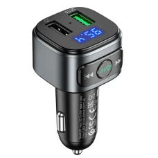 FM-модулятор HOCO E67+АЗУ 2USB Black