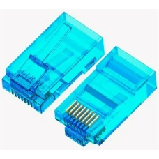 Коннектор DeTech RJ45 синий