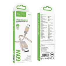 Кабель Hoco X110 Type-C-Type-C 1m 3A 60W gold
