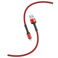 Кабель Smartbuy S26 Lightning 3А,PD,нейл.,1м красный(iK-512-S26br)