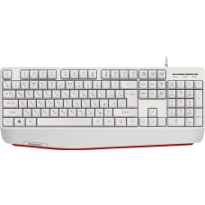 Клавиатура Defender Atom HB-546 RU,белый,104+FN,1.8м (45547)