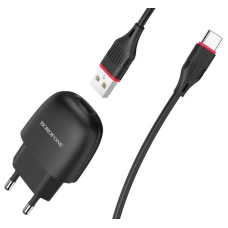 СЗУ Borofone BA49A Type-C 2.1A Fast charge black