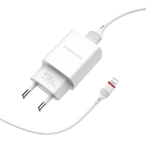 СЗУ Borofone BA20A Lightning 2.1A white