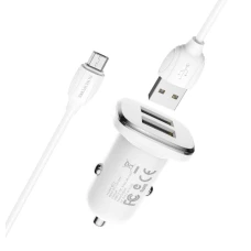 АЗУ Borofone BZ12 2.4A+micro white