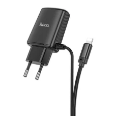 СЗУ Hoco C82A 2.4A 2USB+каб.Lightning black