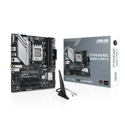 Материнская плата ASUS PRIME B650M-A WiFi II Soc-AM5 4xDDR5 mATX Материнская плата ASUS PRIME B650M-A WiFi II Soc-AM5 4xDDR5 mATX