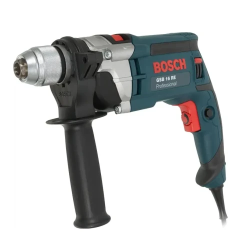 Дрель ударная Bosch GSB 16 RE 750Вт патрон:ключеввой реверс (кейс в комплекте)
