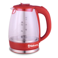 Чайник Sakura SA-2717R стекл подсв сочн арбуз