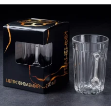 Стакан «Непробиваемый,гаечный ключ» граненый 250мл 7572736