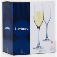 Набор бокалов для шампанского «Селест» 160мл 6шт L5829/10184529
