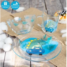 Набор детской посуды «Динозаврик» 3пр 7337134