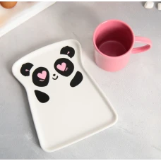 Чайная пара «Панда» кружка 200мл блюдце 7603332