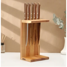 Подставка под ножи береза 18×13×30см 9682314