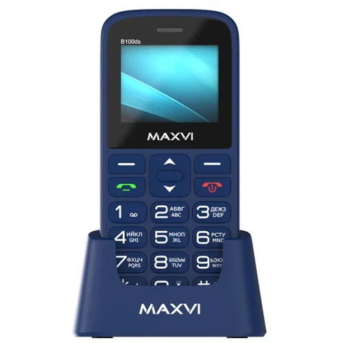 Моб.телефон Maxvi B100ds Blue
